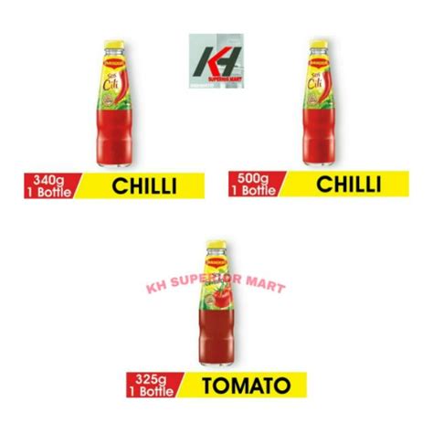 Maggi Chilli Sauce 340g500g Maggi Tomato Ketchup 325g475g