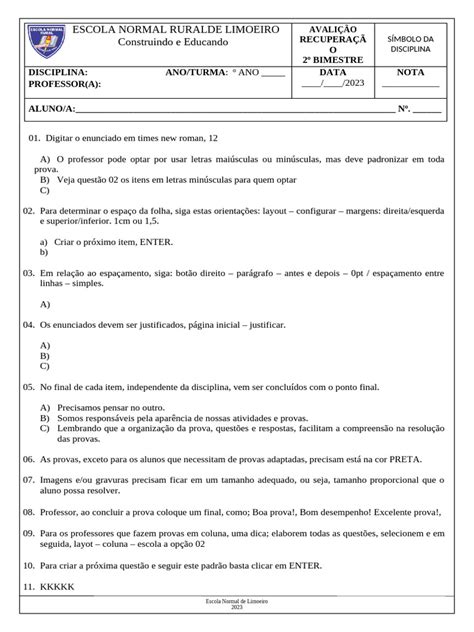 modelo prova  caixa alta  caixa baixa