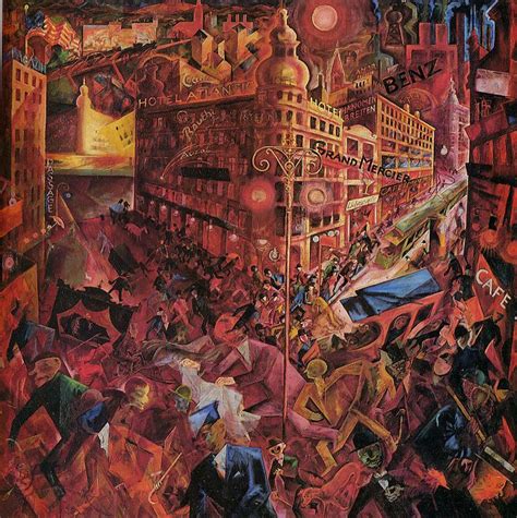 George Grosz Metrópolis 1917 Oil On Canvas Ludwig Meidner Moderne