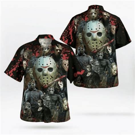 Jason Voorhees Horror Characters 2 Hawaiian Shirt TrendyHeat