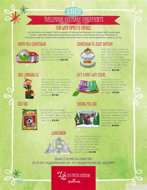 Hallmark Keepsake Ornaments Debut Weekend - October 6-7, 2012