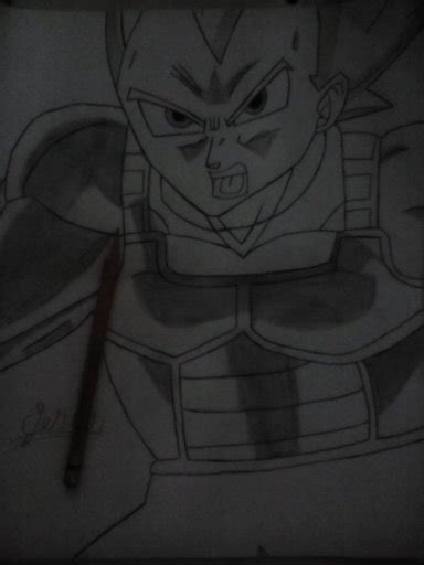 Mi dibujo de vegeta DRAGON BALL ESPAÑOL Amino