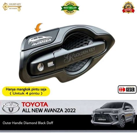 Jual Outer Handle All New Avanza 2022 Mangkok Pintu Diamond Black Doff