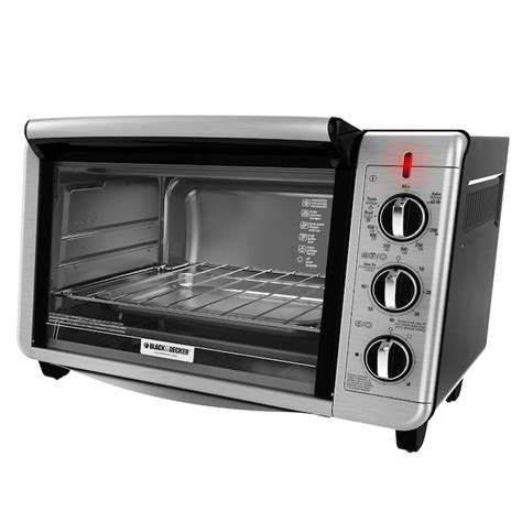 BLACK+DECKER 6-Slice Black Convection Toaster Oven in the Toaster Ovens ...