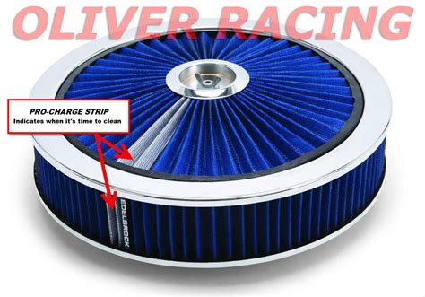 EDELBROCK Luftfilter BLAU Filter 14 X 3 Hotrod Tuning 43661 K N