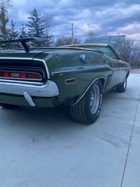 1971 Dodge Challenger Convertible Green Rwd Automatic For Sale