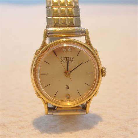 Vintage Ladies Citizen Quartz Watch With Diamond Chips From