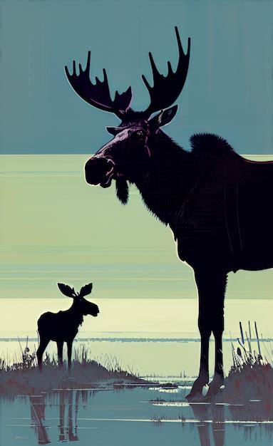 Premium Ai Image Moose