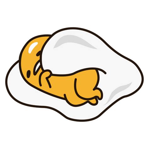 Gudetama Takes Cover Sticker Gudetama Cute Stickers Lazy Egg