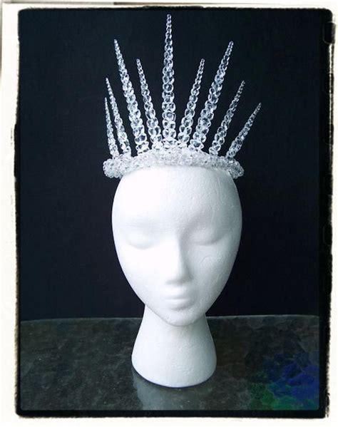 Ice Queen Snow And Icicle Crown Tiara Tudor Renaissance Costume Medieval Ebay Ice Princess