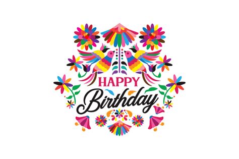 Happy Birthday Mexican Pattern Svg Cut File By Creative Fabrica Crafts