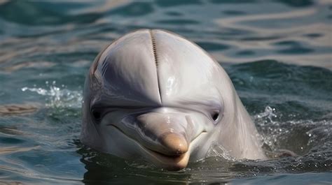 Premium AI Image | baiji white dolphin