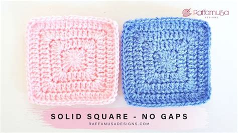 Crochet A Solid Granny Square No Gaps Raffamusadesigns Granny