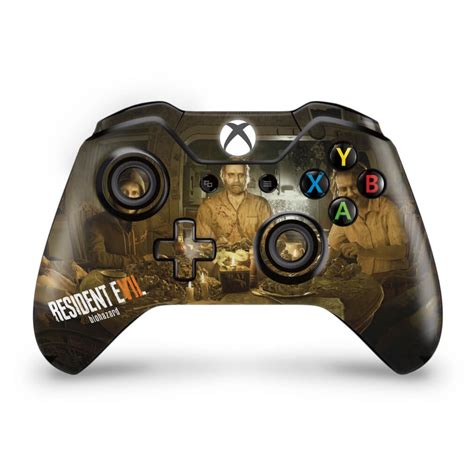 Skin Xbox One Fat Controle Adesivo Resident Evil 7 Biohazard Em