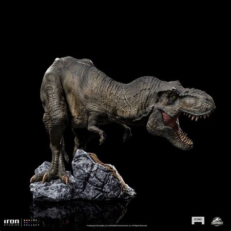 Jurassic Park T Rex Jurassic World Icons Statue By Iron Studios