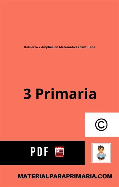 Refuerzo Y Ampliacion Matematicas 3 Primaria Santillana PDF 2025