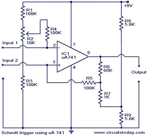 Internal Schematic Of Ic 741 - Circuit Diagram