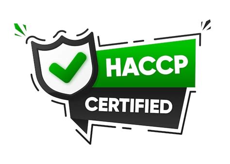 Premium Vector Haccp Certified Label Hazard Analysis Critical Control