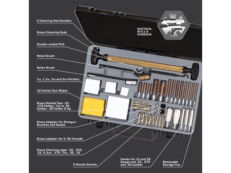 Allen Krome Rifle Shotgun And Handgun Cleaning Kit Black Pyramyd Air