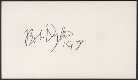 Lot Detail Bob Dylan Autograph