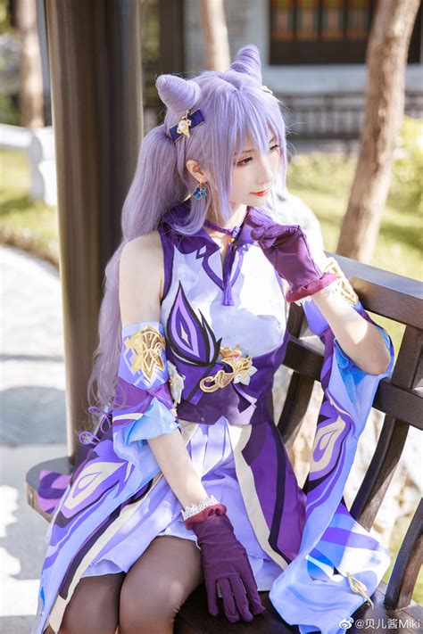 【cos】我是刻晴，不是刻师傅哦 原神 刻晴贝儿酱miki 次元小镇