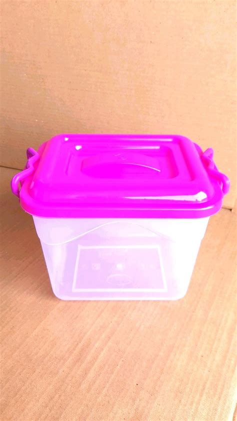 Transparent Plain Lock And Lock Plastic Container Litre With Handle