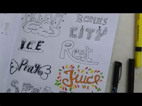 How To Turn Words Into Doodles Word Doodling YouTube