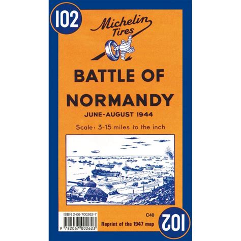 Battle Of Normandy Michelin Historical Map