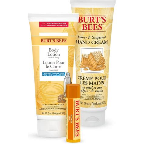 Burts Bees Honey Pot Set Body Lotion 170g Hand Cream 73g And Lip Balm 4g Skin Care From