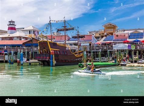 John S Pass Village And Boardwalk Madeira Beach Pinellas County Florida United States Stock