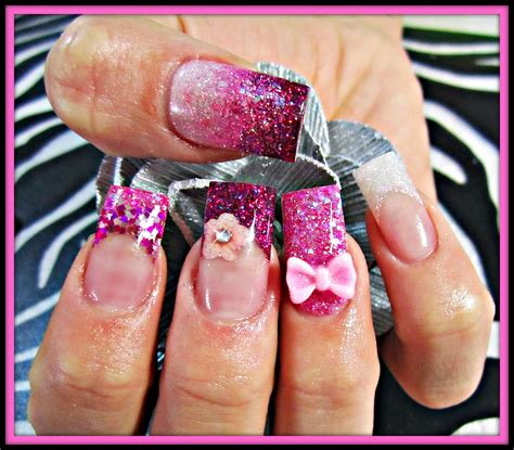 Pink Girly Acrylic Nails Girly Acrylic Nails Acrylic Nails Nail Colors