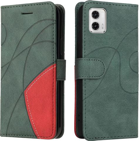 Dfjhure Motorola Moto G73 5G Case Premium Flip Wallet Phone Case Cover