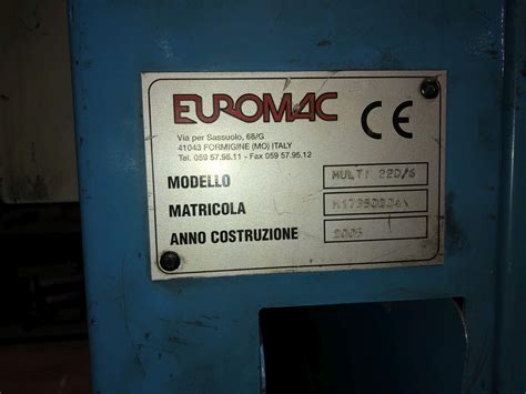 Notching Machine EUROMAC MULTI 220 6R SCG Machines