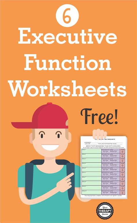 Free Executive Functioning Worksheets Adults