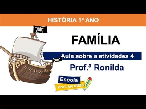 Ano Aula De Hist Ria Sobre A Atividade Professora Ronilda