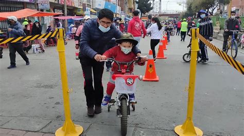 Deportes caravana ciclística y otras actividades en el Día del Peatón