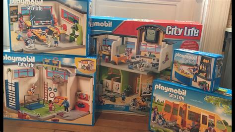 École aménagée playmobil 9453 9454 9455 9456 9457 9809 9810 9811 9813