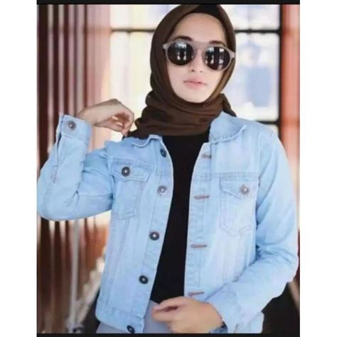 Jual Jaket Denim Wanita Jaket Jeans Cewek Shopee Indonesia