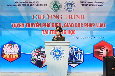 Tuyên truyền phổ biến giáo dục pháp luật tại trường THPT Lâm nghiệp