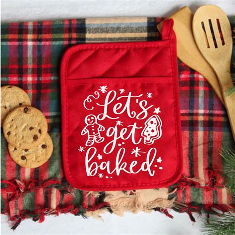 Christmas Pot Holder SVG Bundle Potholder Svg Oven Mitt SVG Etsy