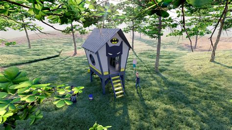 PLAYHOUSE PLANS BATMAN 7' X 7' 3'' X - Etsy