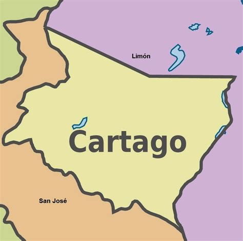 Mapa Mudo De Cartago