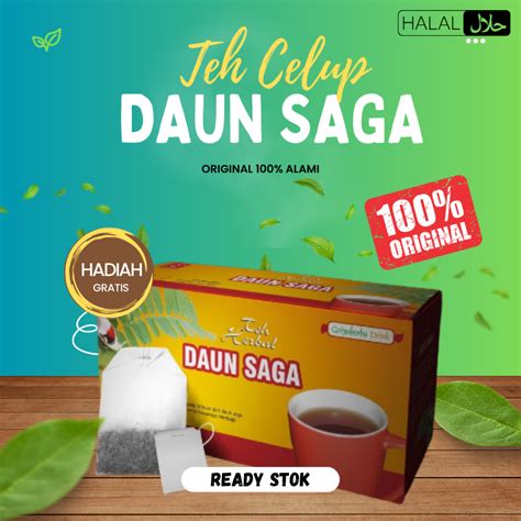 Jual Teh Daun Saga Herbal Untuk Mengobati Batuk Sesak Nafas Dan Radang