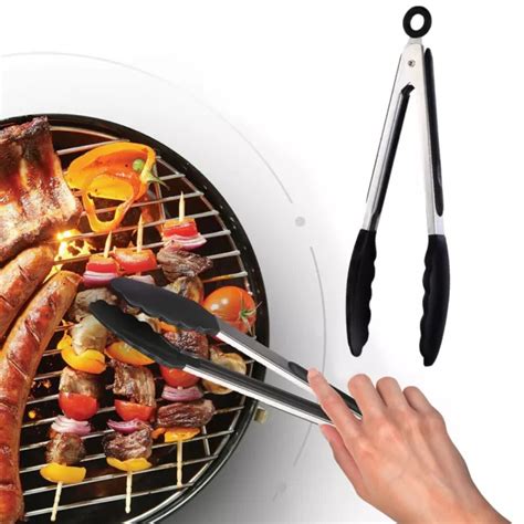 PINCES DE CUISINE En Acier Inoxydable 35 Cm Pinces De Barbecue Pour