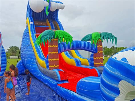 24ft Wild Waves Water Slide S46 Mom S Party Rental