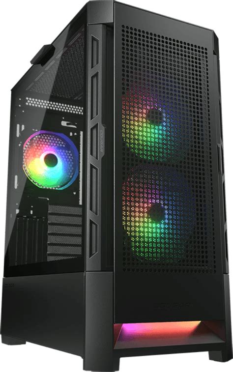 Gabinete Gamer Cougar Duoface Rgb Black Lateral Vidro Temperado Fan