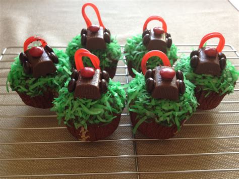 Quiet And Colorful Lawn Mower Cupcakes