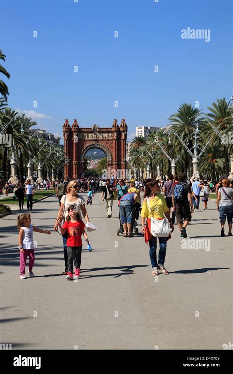 Arc De Triomf Barcelona Spain Stock Photo Alamy