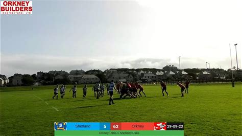 Orkney U16s V Shetland U16s Youtube