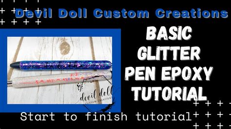 Basic Glitter Epoxy Pens Tutorial Youtube